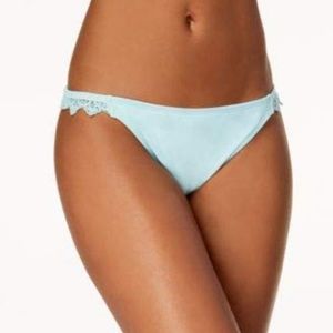 California Waves Crochet-Trim Bikini Bottom